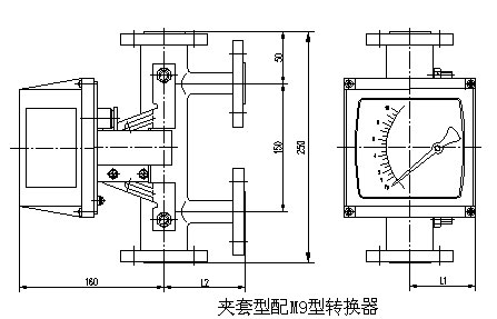 防爆型轉(zhuǎn)子流量計外形尺寸圖